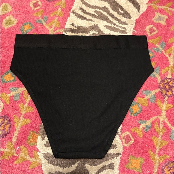 Aerie High Cut Bikini Style Panty in Black - Picture 3 of 3